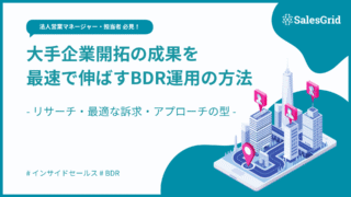 エンタープライズ企業・大手企業開拓の成果を最速で伸ばすBDR戦略