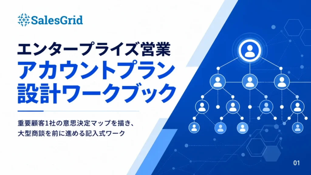 エンタープライズ営業アカウントプラン設計ワークブック 表紙